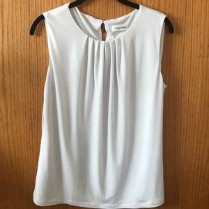 White Calvin Klein top